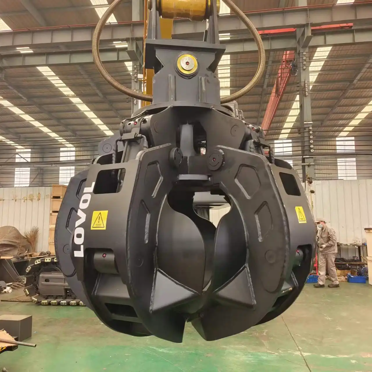 High-Strength Steel: The Core of Excavator Metal Scrap Grapple Durability  